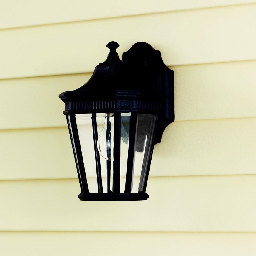 Feiss - Vägglampa för utomhusbruk COTSWOLD LANE 1xE27/100W/230V IP44 svart