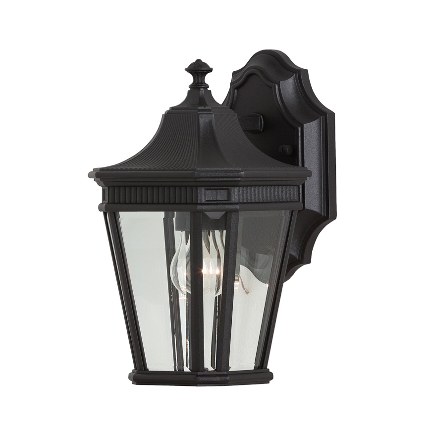 Feiss - Vägglampa för utomhusbruk COTSWOLD LANE 1xE27/100W/230V IP44 svart