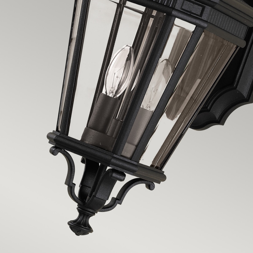 Feiss - Vägglampa för utomhusbruk COTSWOLD LANE 2xE14/60W/230V IP44 svart