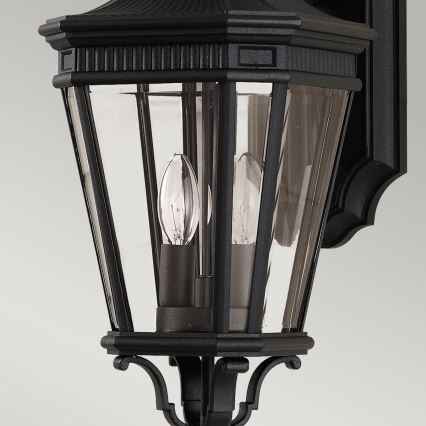 Feiss - Vägglampa för utomhusbruk COTSWOLD LANE 2xE14/60W/230V IP44 svart