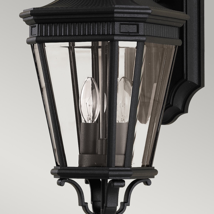 Feiss - Vägglampa för utomhusbruk COTSWOLD LANE 2xE14/60W/230V IP44 svart