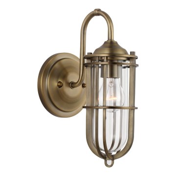 Feiss - Vägglampa för utomhusbruk URBAN 1xE27/60W/230V IP44 brons