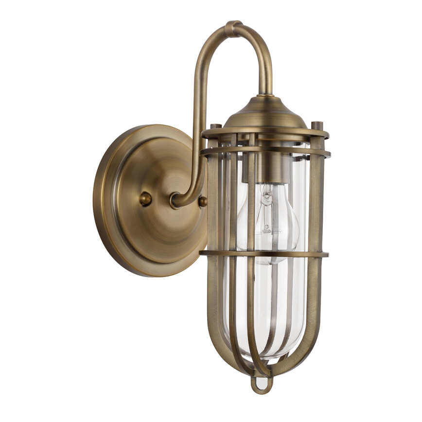 Feiss - Vägglampa för utomhusbruk URBAN 1xE27/60W/230V IP44 brons