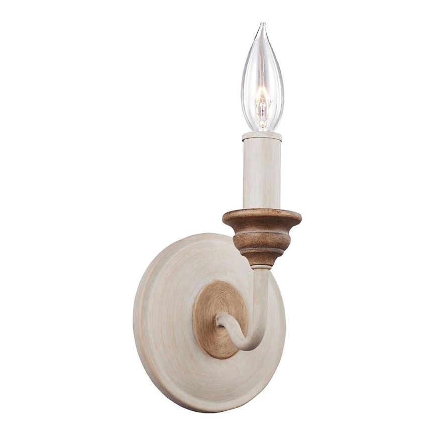 Feiss - Vägglampa HARTSVILLE 1xE14/40W/230V beige/brun