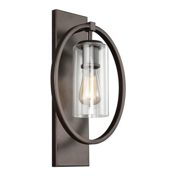 Feiss - Vägglampa MARLENA 1xE27/60W/230V antracit
