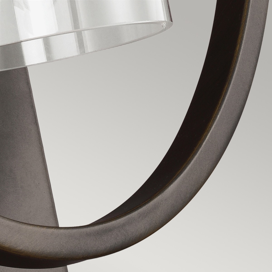 Feiss - Vägglampa MARLENA 1xE27/60W/230V antracit