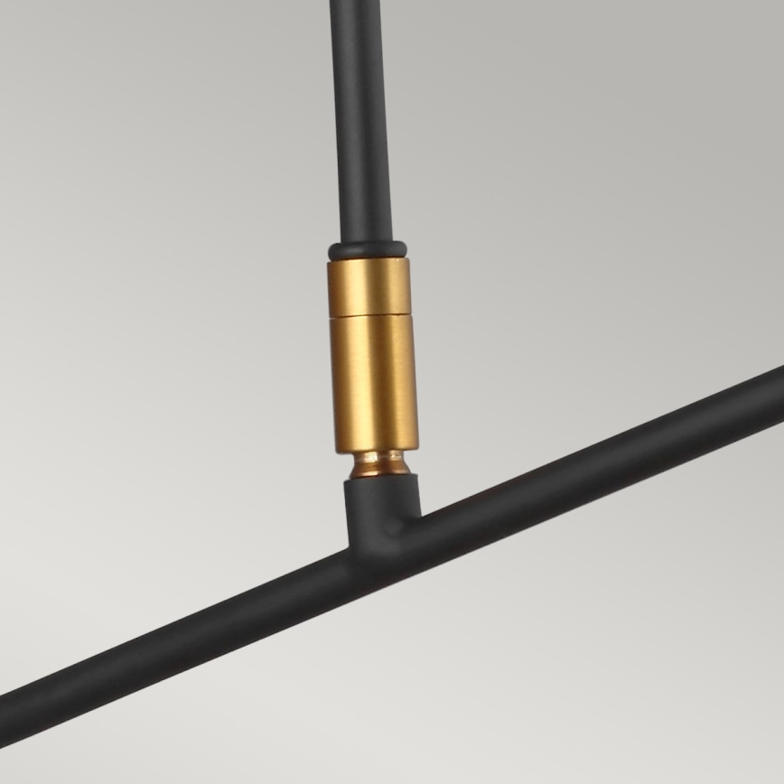 Feiss - Vägglampa SIMON 1xE27/60W/230V svart/gyllene