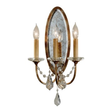 Feiss - Vägglampa VALENTINA 3xE14/60W/230V mässing