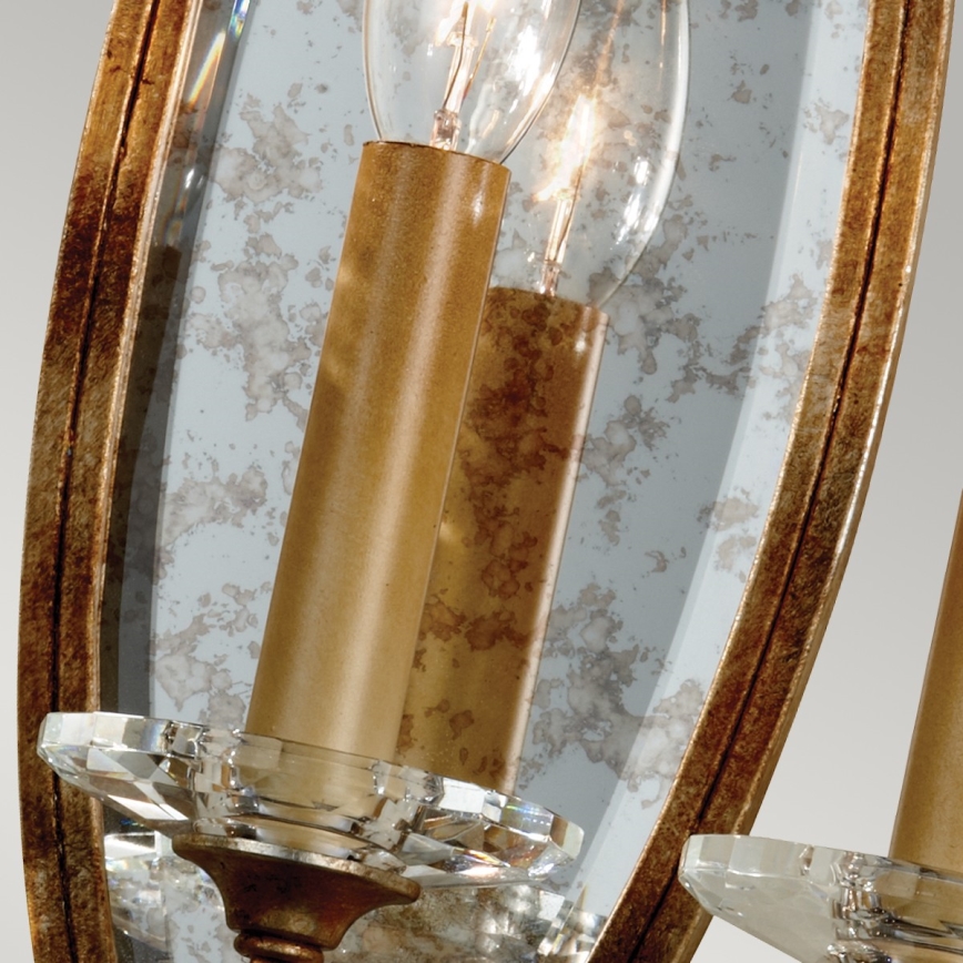 Feiss - Vägglampa VALENTINA 3xE14/60W/230V mässing