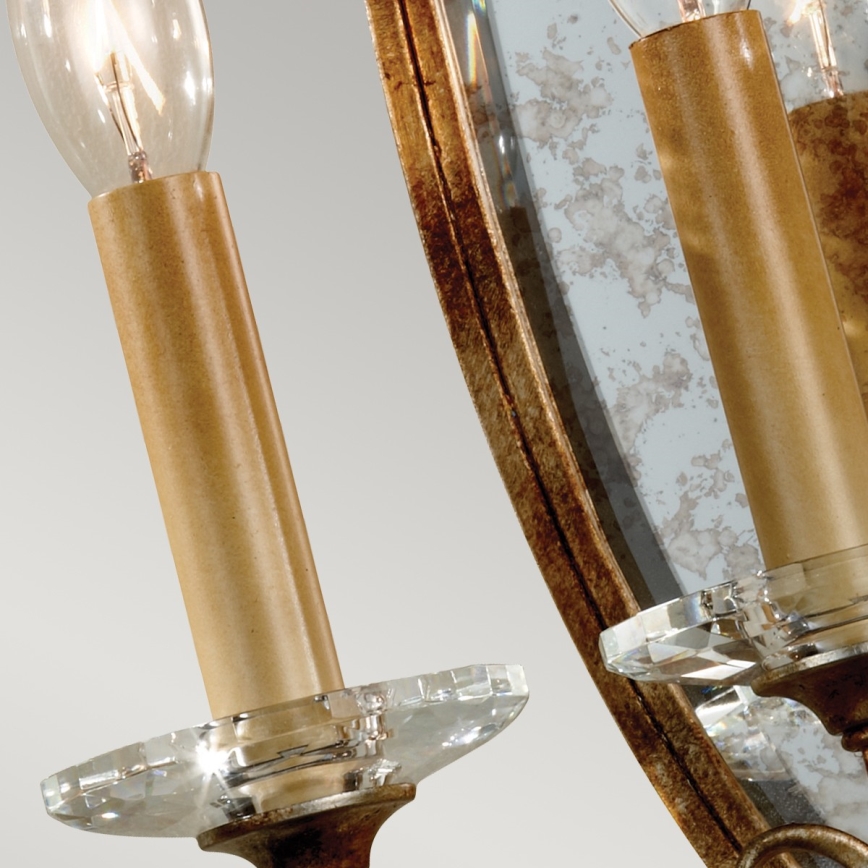 Feiss - Vägglampa VALENTINA 3xE14/60W/230V mässing