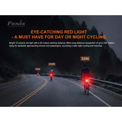 Fenix BC05RV20 - LED Uppladdningsbar Fick lampa LED/USB IP66 15 lm 120 h