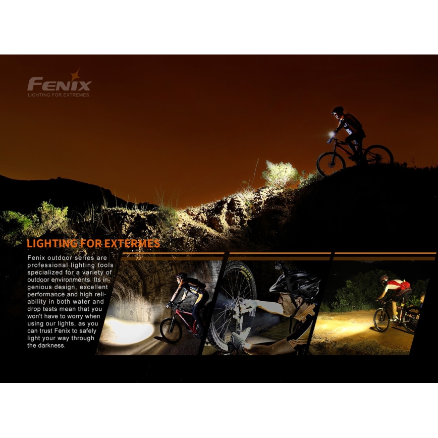 Fenix BC05RV20 - LED Uppladdningsbar Fick lampa LED/USB IP66 15 lm 120 h