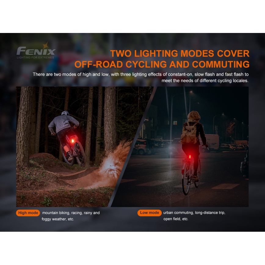 Fenix BC05RV20 - LED Uppladdningsbar Fick lampa LED/USB IP66 15 lm 120 h