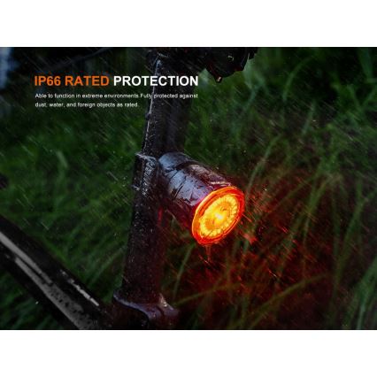 Fenix BC06R - LED Dimbar uppladdningsbar cykellampa LED/USB IP66 90 lm 24,5 h 560 mAh