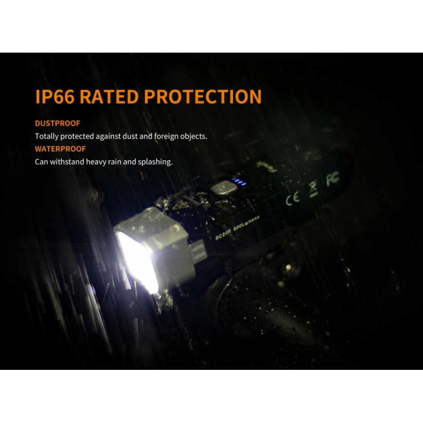 Fenix BC25R - LED Uppladdningsbar Fick lampa LED/USB IP66 600 lm 36 h