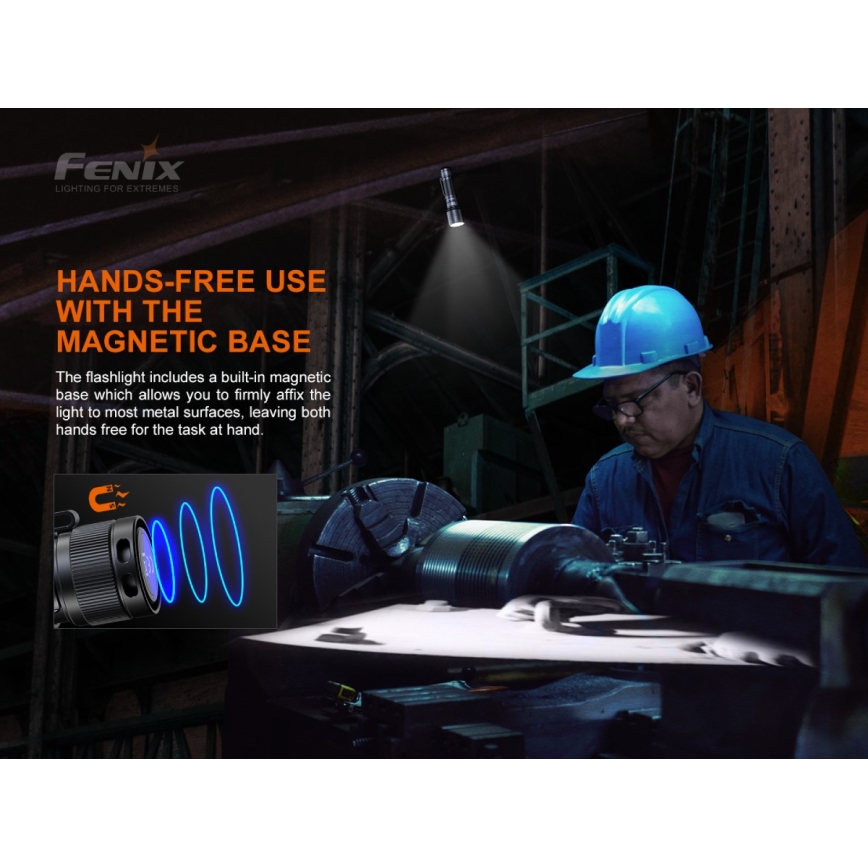 Fenix C7 - LED Ljusreglerad rechargeable flashlight 1xLED/1x21700 IP68 3000 lm 68 h