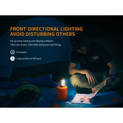 Fenix CL26RGREEN - LED Ljusreglerad portable rechargeable lampa LED/USB IP66 400 lm 400 h grön
