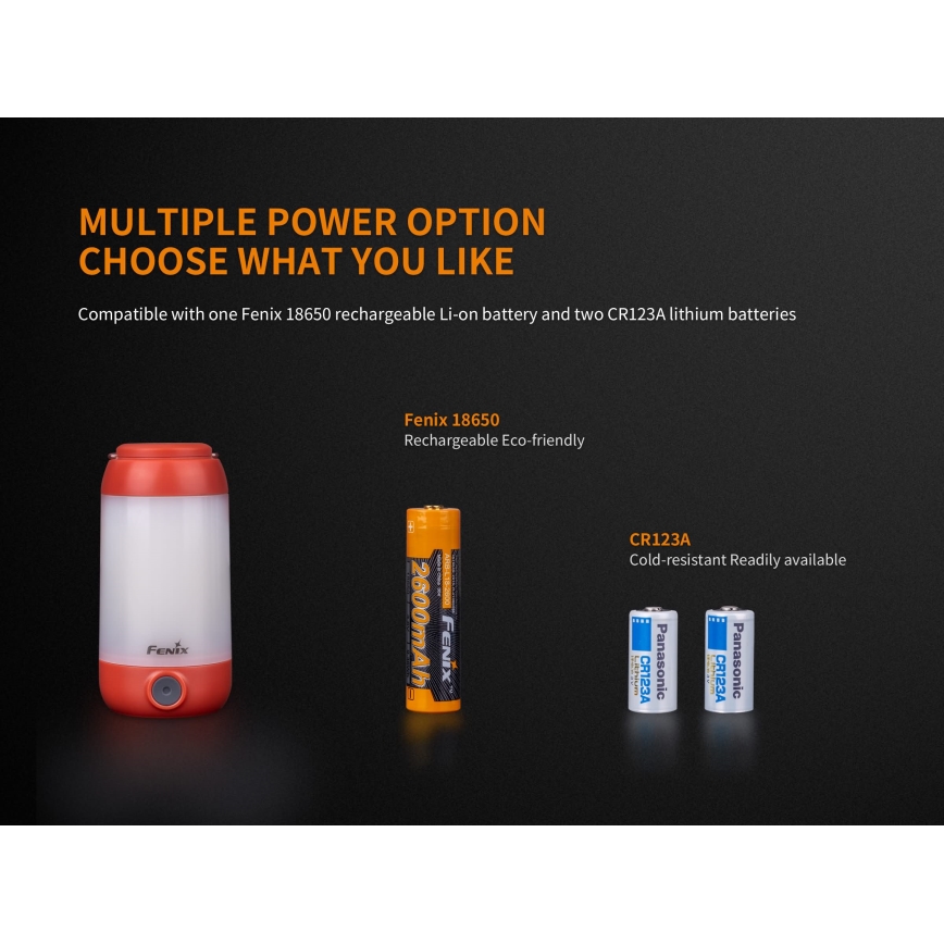 Fenix CL26RGREEN - LED Ljusreglerad portable rechargeable lampa LED/USB IP66 400 lm 400 h grön