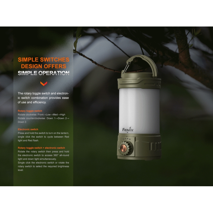 Fenix CL26RPROCAM - LED Ljusreglerad bärbar uppladdningsbar lampa LED/USB IP66 650 lm 408 h grå
