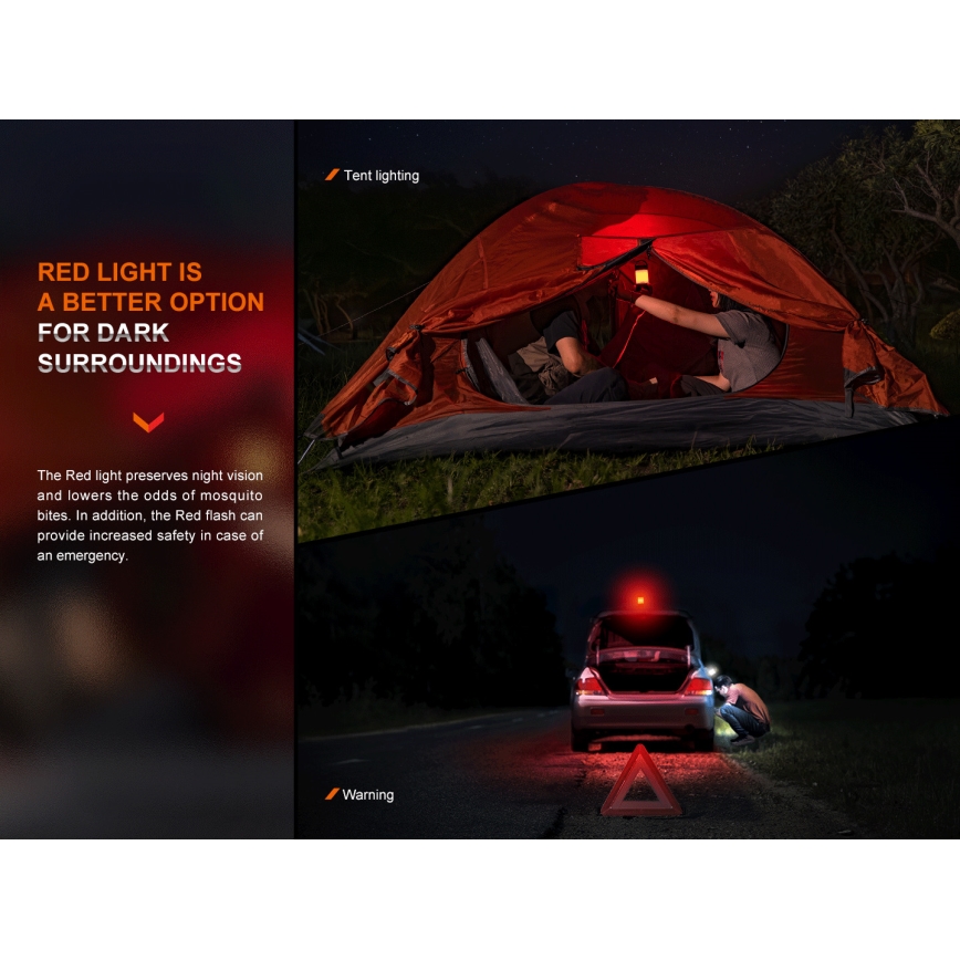 Fenix CL26RPROCAM - LED Ljusreglerad bärbar uppladdningsbar lampa LED/USB IP66 650 lm 408 h grå