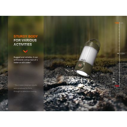 Fenix CL26RPROCAM - LED Ljusreglerad bärbar uppladdningsbar lampa LED/USB IP66 650 lm 408 h grå