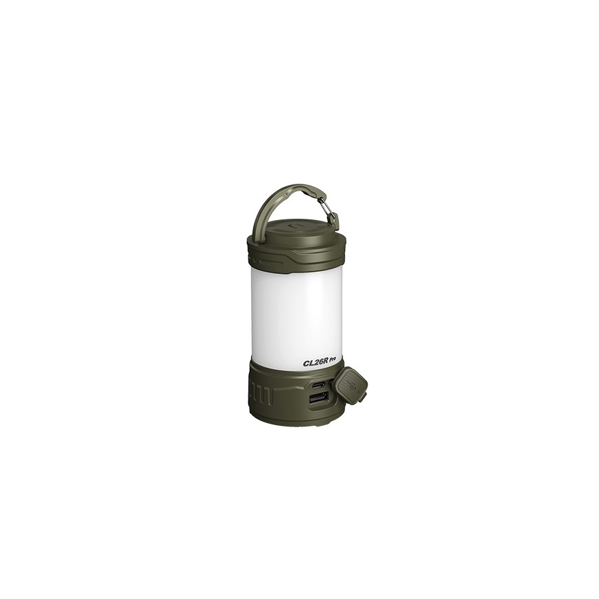Fenix CL26RPROOLI - LED Ljusreglerad bärbar uppladdningsbar lampa LED/USB IP66 650 glansig 408 h 5000 mAh grön