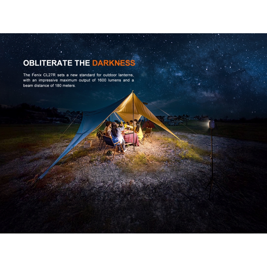 Fenix CL27RGRE - LED Ljusreglerad uppladdningsbar belysning LED/USB IP66 1600 lm 285 h