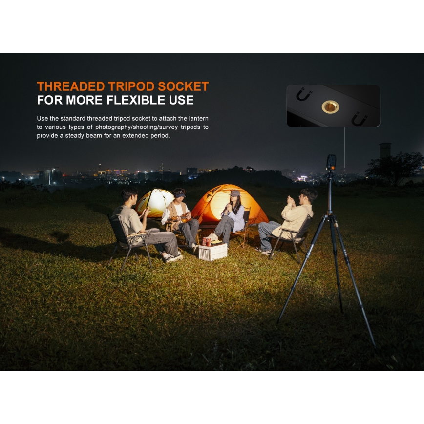Fenix CL27RGRE - LED Ljusreglerad uppladdningsbar belysning LED/USB IP66 1600 lm 285 h
