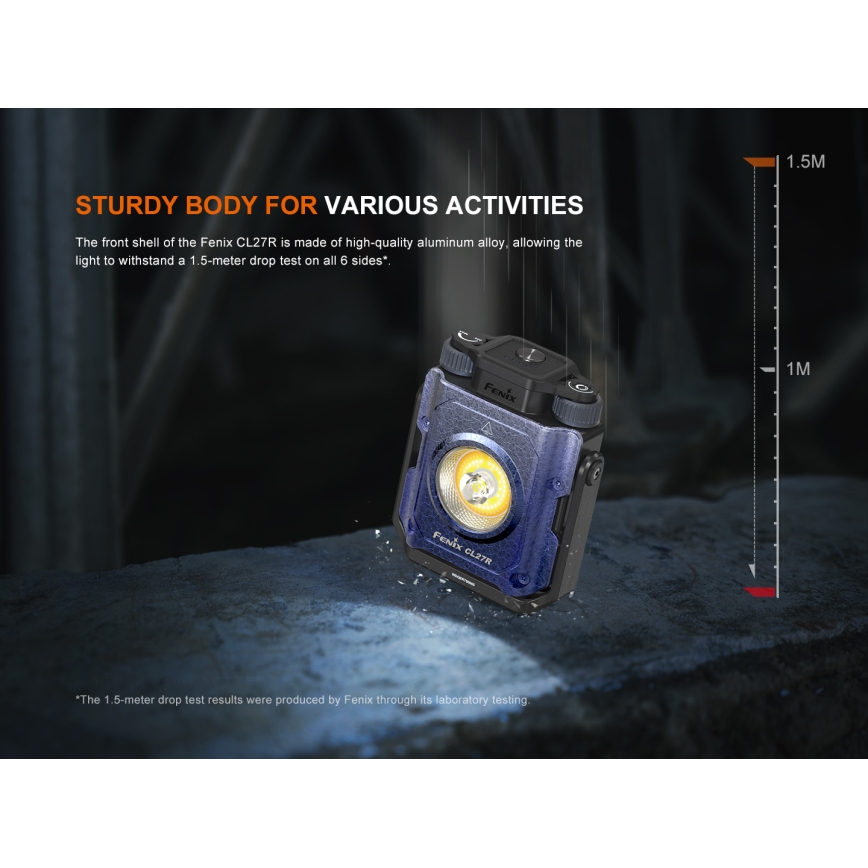 Fenix CL27RGRE - LED Ljusreglerad uppladdningsbar belysning LED/USB IP66 1600 lm 285 h