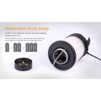 Fenix CL30R - LED bärbar uppladdningsbar lampa LED/USB/6xCR123A IPX7 650 lm 300 h 2600 mAh