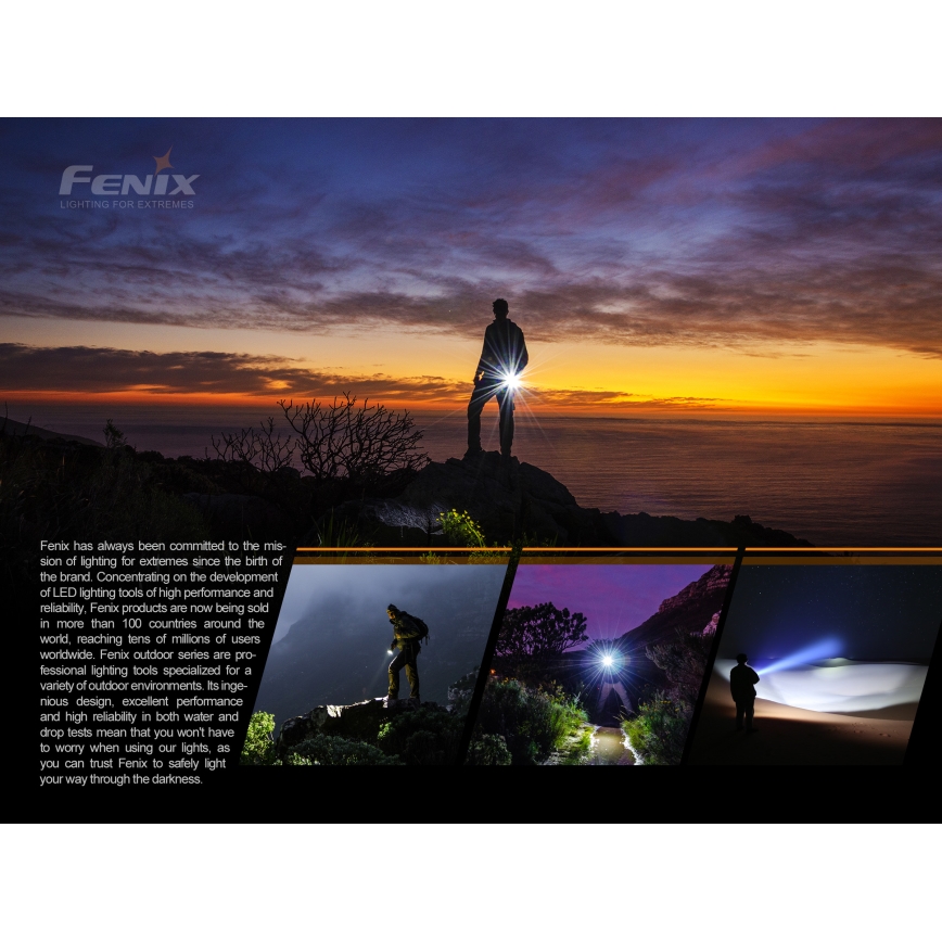 Fenix E01V20BLC - LED Fick lampa  LED/1xAAA IP68 100 lm 25 h