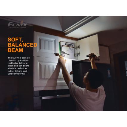 Fenix E20V20 - LED Fick lampa  LED/2xAA IP68 350 lm 200 h