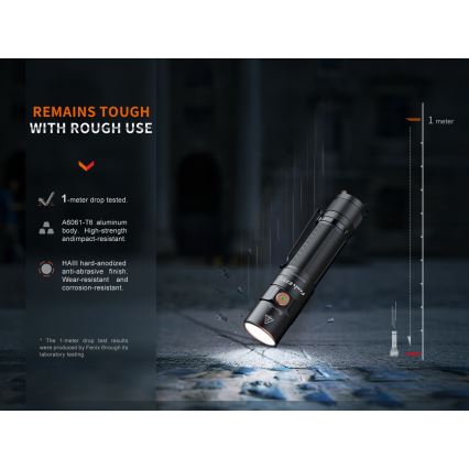 Fenix E35RSETAODS - LED Ljusreglerad rechargeable flashlight LED/USB IP68 3100 lm 69 h + diffuser 26,5mm