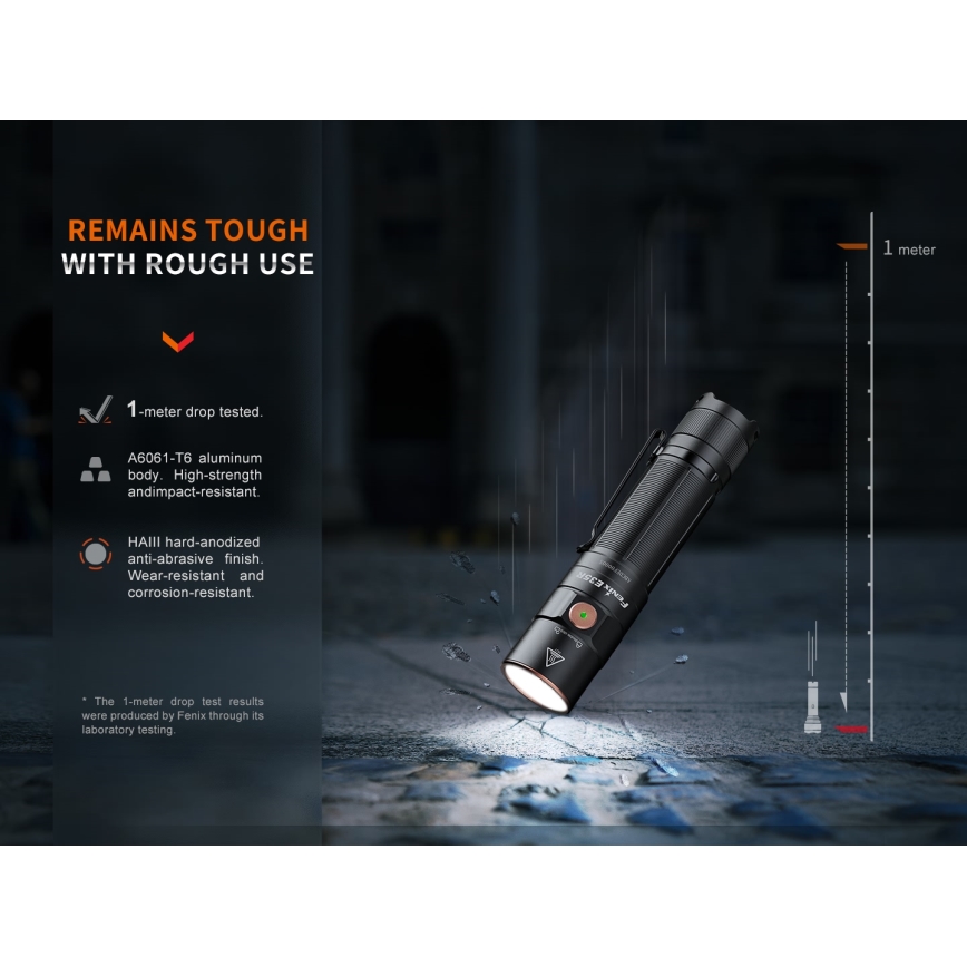 Fenix E35RSETAODS - LED Ljusreglerad rechargeable flashlight LED/USB IP68 3100 lm 69 h + diffuser 26,5mm