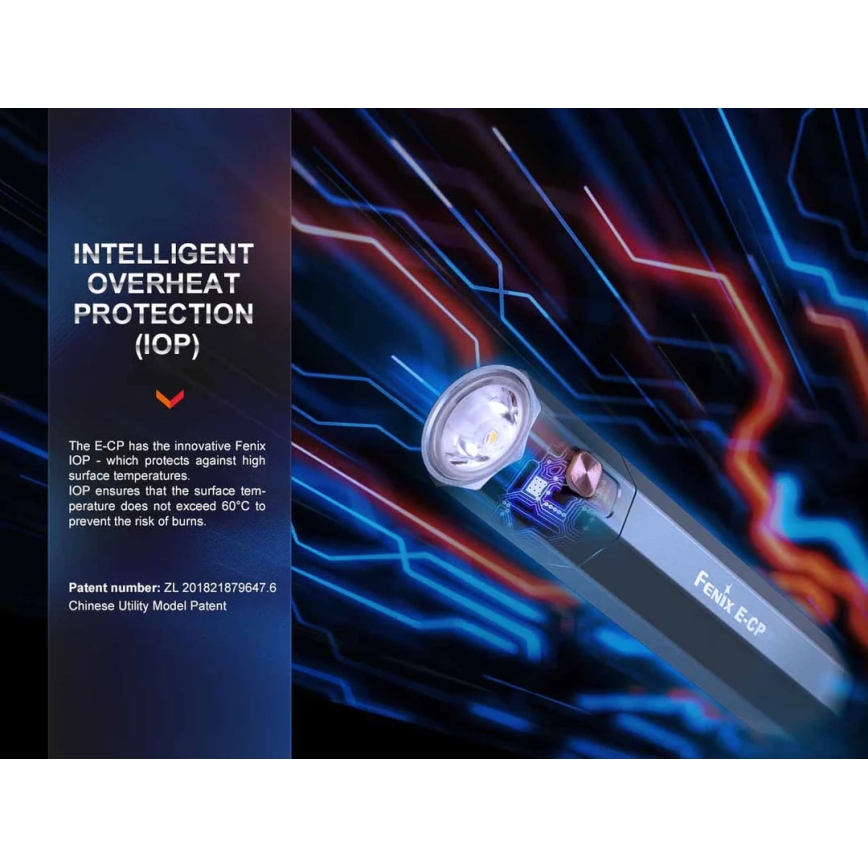 Fenix ECPBLUE - LED uppladdningsbar ficklampa med en power bank USB IP68 1600 lm 504 h blå
