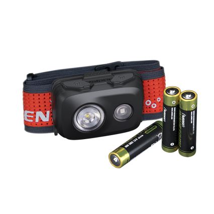 Fenix HL16V2BLK - LED Pannlampa LED/3xAAA IP66 450 lm 200 h svart/orange