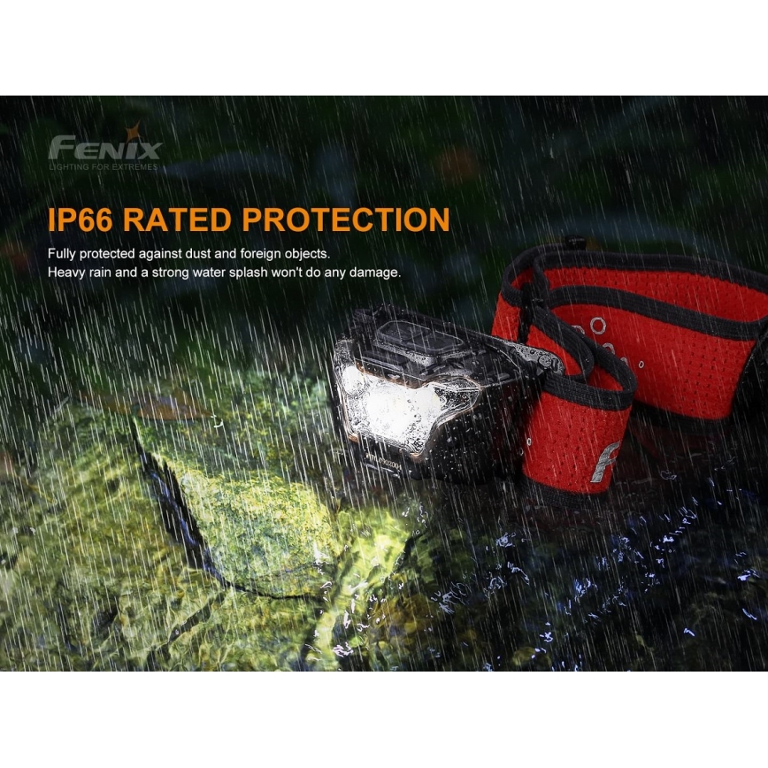 Fenix HL18RTRAIL - LED laddningsbar pannlampa  LED/3xAAA IP66 500 lm 300 h