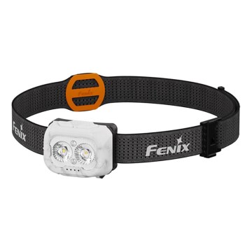 Fenix HL18RTV20WHT - LED Ljusreglerad uppladdningsbar pannlampa LED/USB IP66 800 glansig 160 h vit/svart