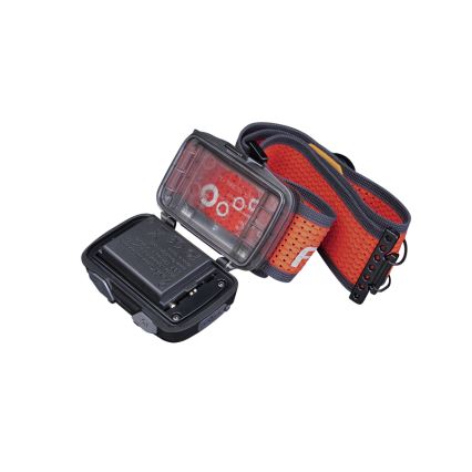 Fenix HL32RTBLCK - LED uppladdningsbar pannlampa LED/USB/3xAAA IP66 800 glansig 300 h 1900 mAh svart/orange