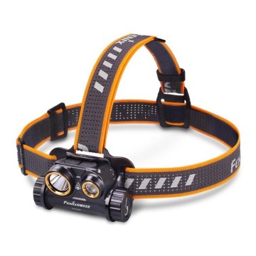 Fenix HM65R - LED laddningsbar pannlampa  2xLED/2xCR123A IP68 1400 lm 300 h