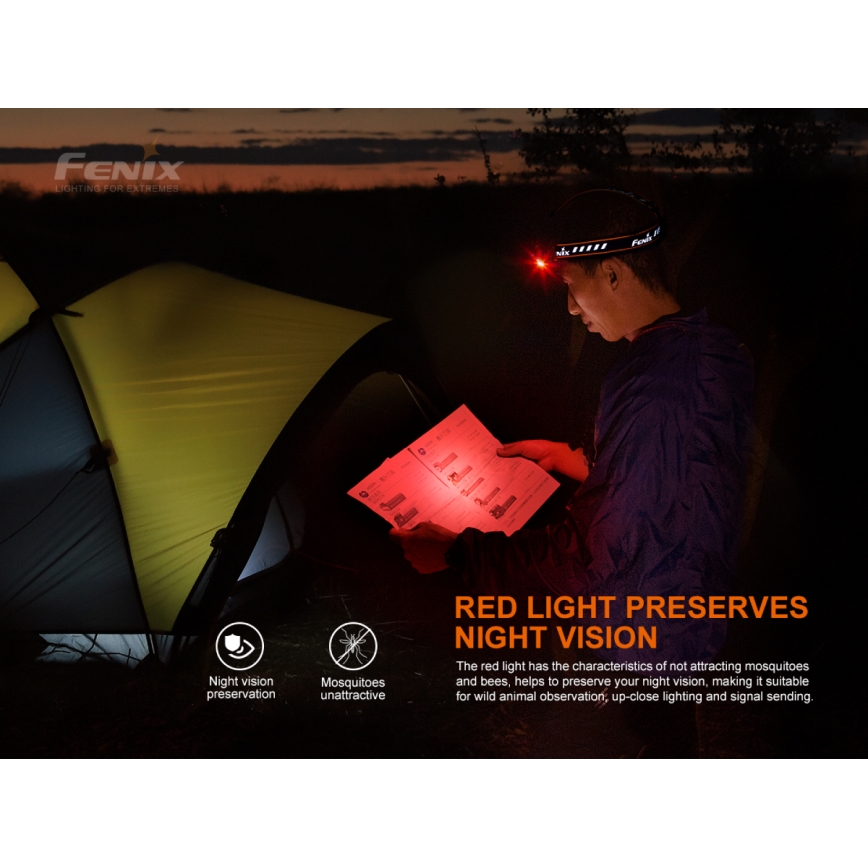 Fenix HM70R - LED uppladdningsbar pannlampa 4xLED/1x21700 IP68 1600 glansig 800 h 5000 mAh