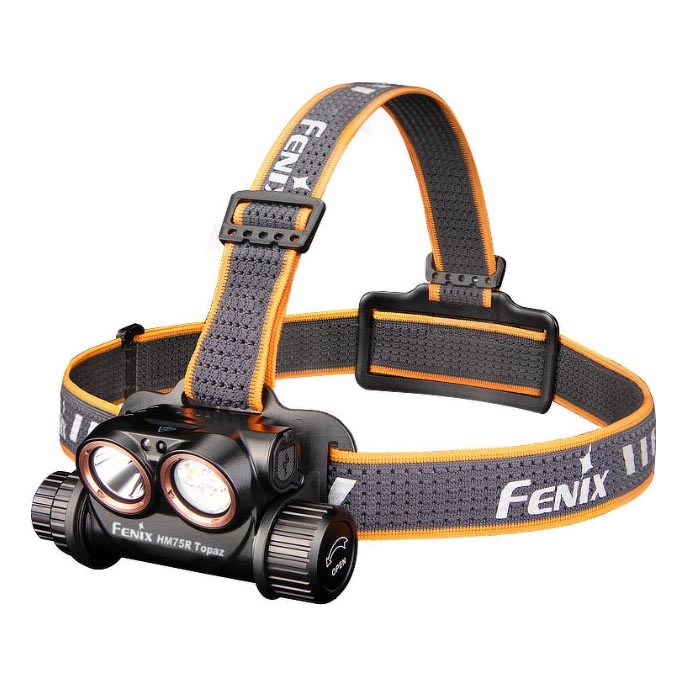 Fenix HM75RTOPAZ - LED Ljusreglerad uppladdningsbar pannlampa LED/USB IP68 1600 lm 210 h