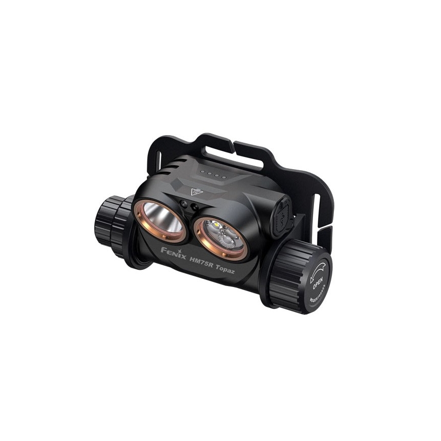 Fenix HM75RTOPAZ - LED Ljusreglerad uppladdningsbar pannlampa LED/USB IP68 1600 lm 210 h