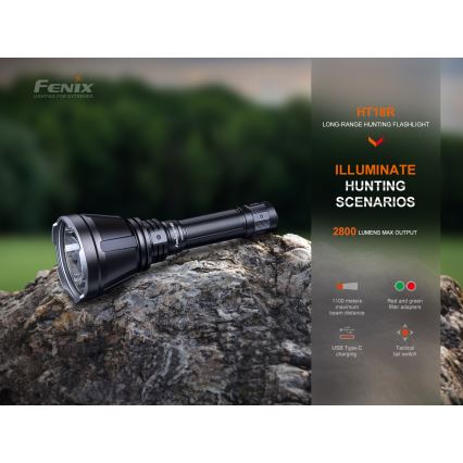 Fenix HT18R - LED Ljusreglerad rechargeable flashlight LED/1x21700 IP68 2800 lm 42 h