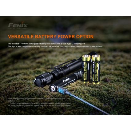 Fenix LD22V20 - LED uppladdningsbar ficklampa LED / USB IP66 800 lm 220 timmar