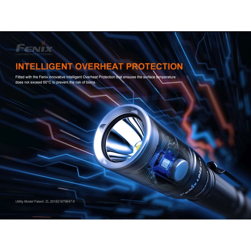 Fenix LD22V20 - LED uppladdningsbar ficklampa LED / USB IP66 800 lm 220 timmar