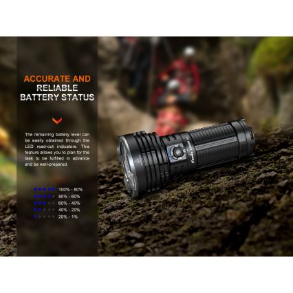 Fenix LR40RV20 - LED uppladdningsbar ficklampa LED/USB IP68 15000 lm 177 h 5000 mAh