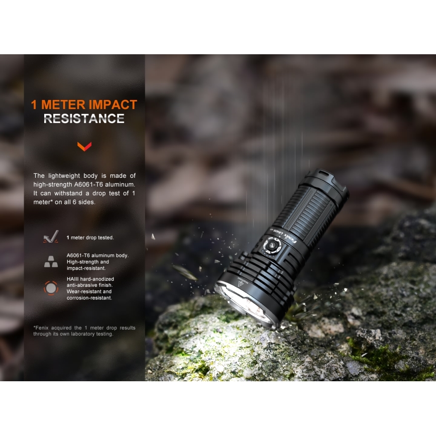 Fenix LR40RV20 - LED uppladdningsbar ficklampa LED/USB IP68 15000 lm 177 h 5000 mAh