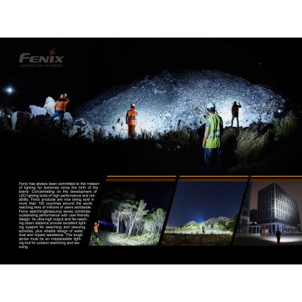 Fenix LR50R - LED laddningsbar Fick lampa  4xLED/USB IP68 12000 lm 58 h