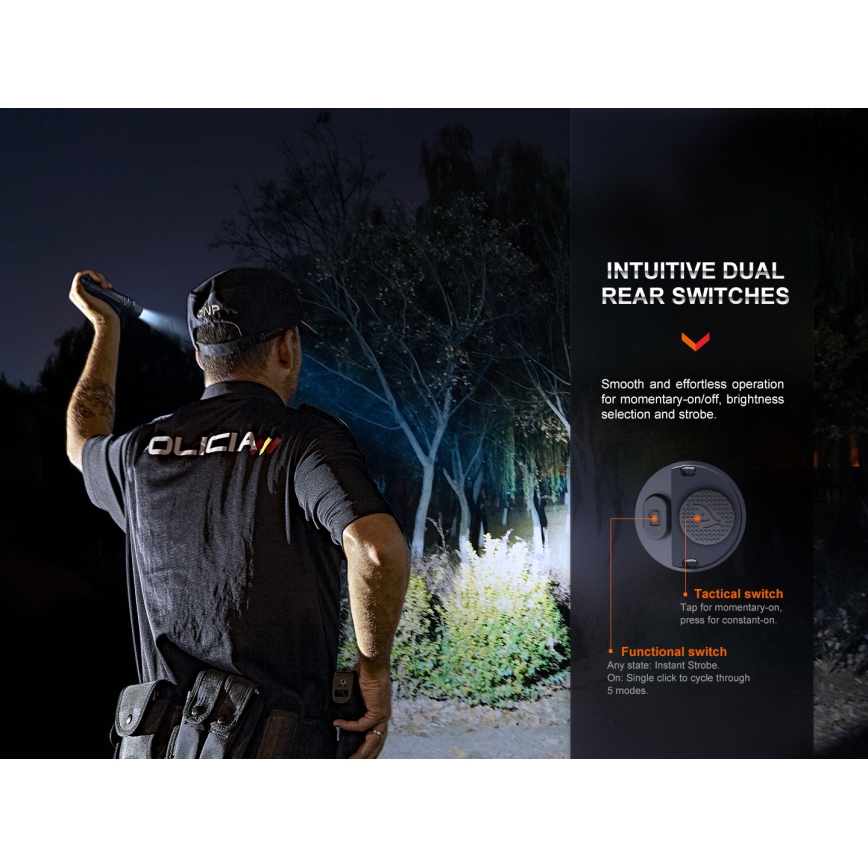 Fenix PD36RPRO - LED Tactical rechargeable flashlight LED/USB IP68 2800 lm 42 h